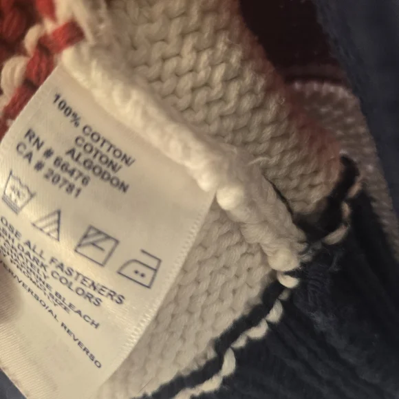 Vintage Tommy Hilfiger Zip-Up American Flag Cardigan Ralph-lauren-style July 4th - Picture 7 of 8